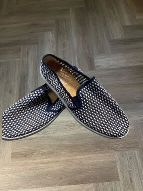 Rivieras Napoles Espadrilles Slip On Woven Mesh Shoes Mens EU 43 (US 10) Blue